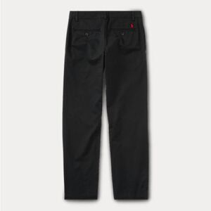 Polo Ralph Lauren Straight Front Black Cotton Pant Size 14